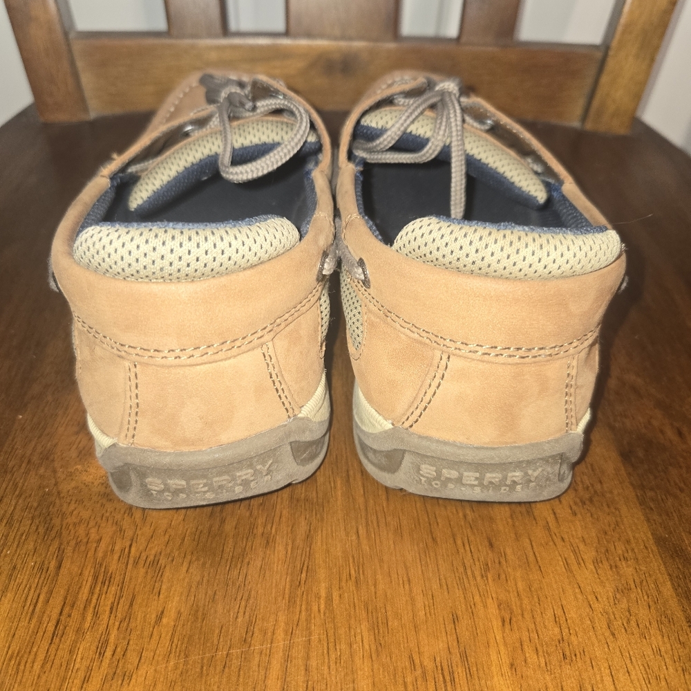 Sperry Boys Topsider Lanyard boat shoes size Y5.5M - Picture 4 of 9